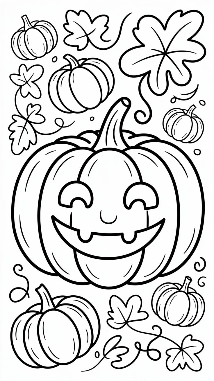 halloween pumpkin coloring page