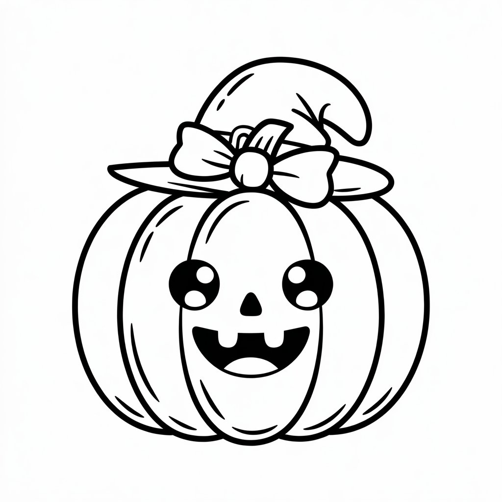 coloring page of a pumpkin