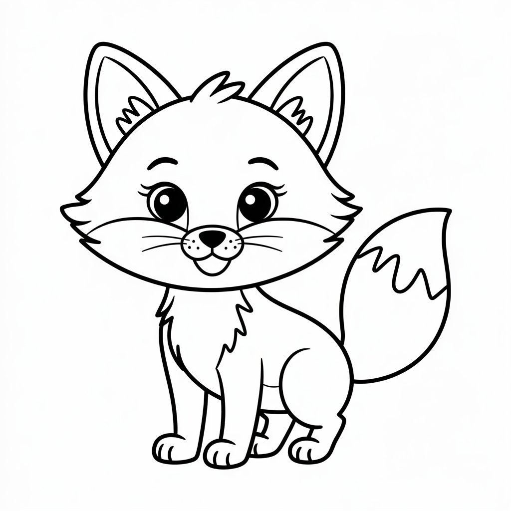 coloring pages fox