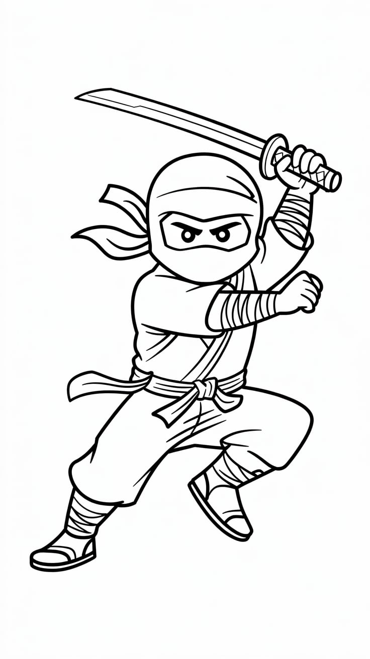 lego ninjago coloring sheet