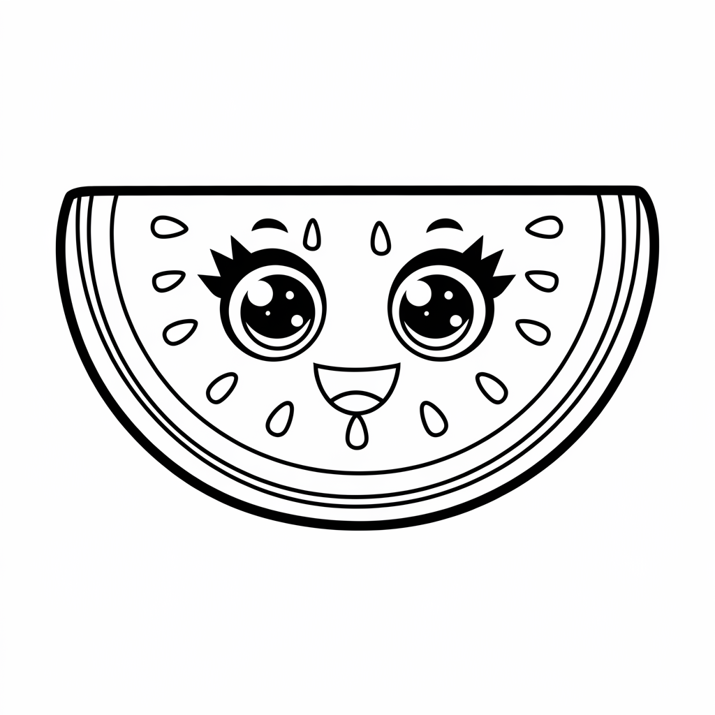 food kawaii coloring pages