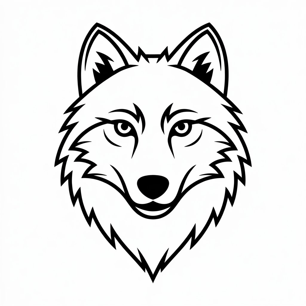 gray wolf coloring pages