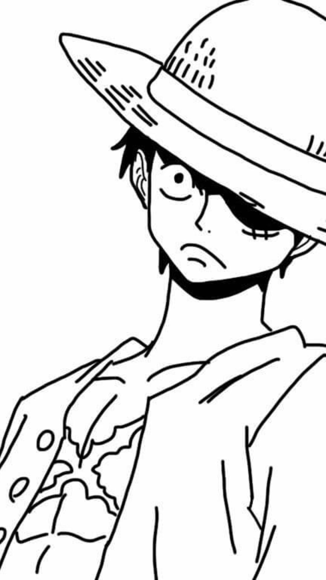 one piece coloring pages luffy