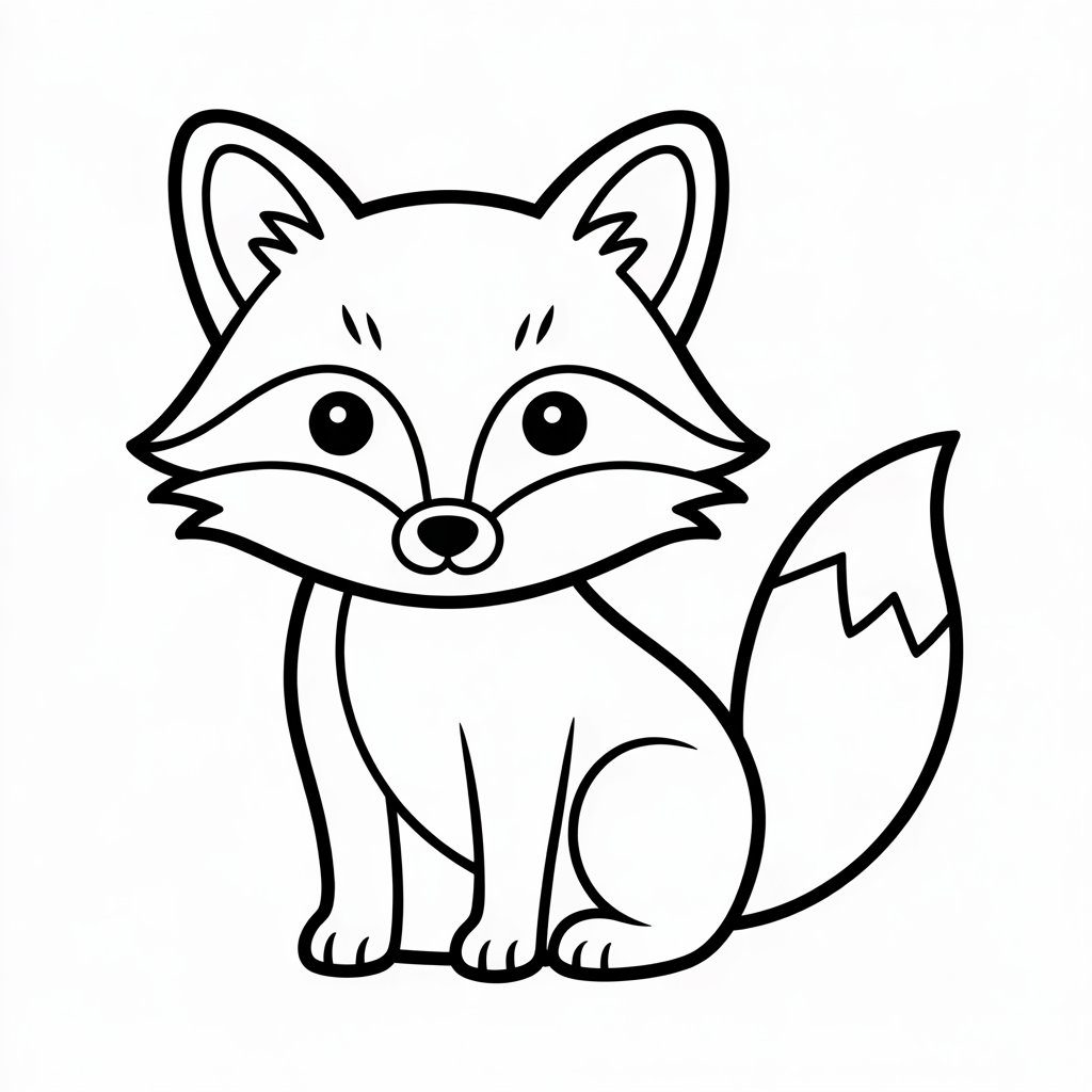 coloring pages of foxes