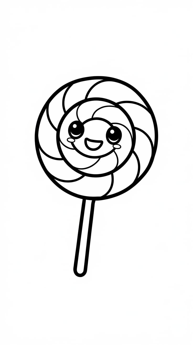 kawaii coloring pages food