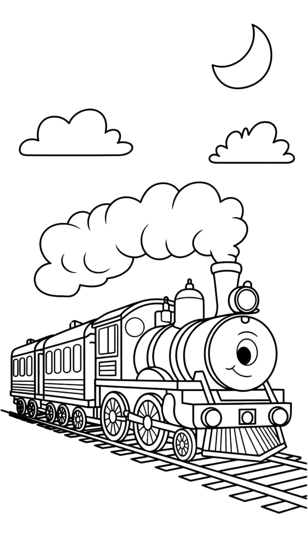 coloring pages for trains