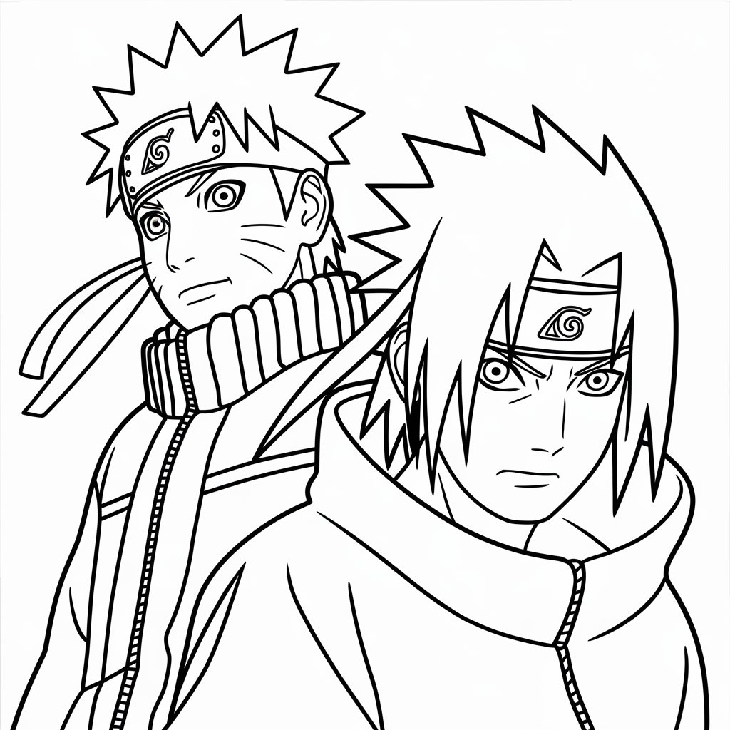 coloring pages naruto