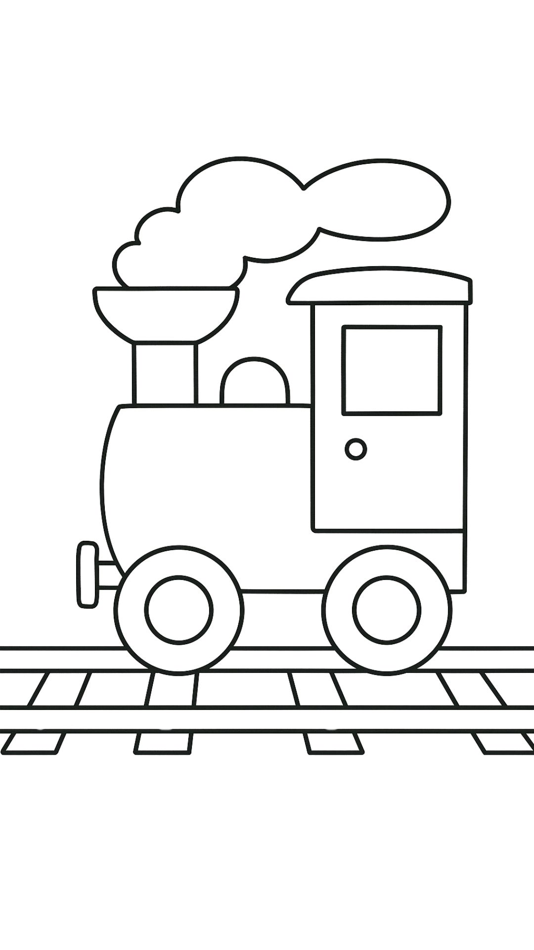 coloring pages train
