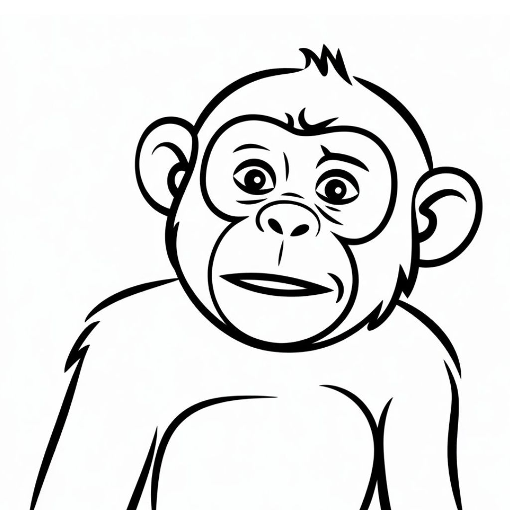 coloring sheets monkey