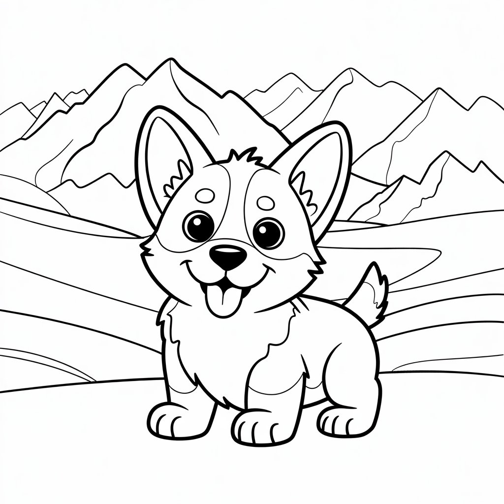 cute coloring puppies