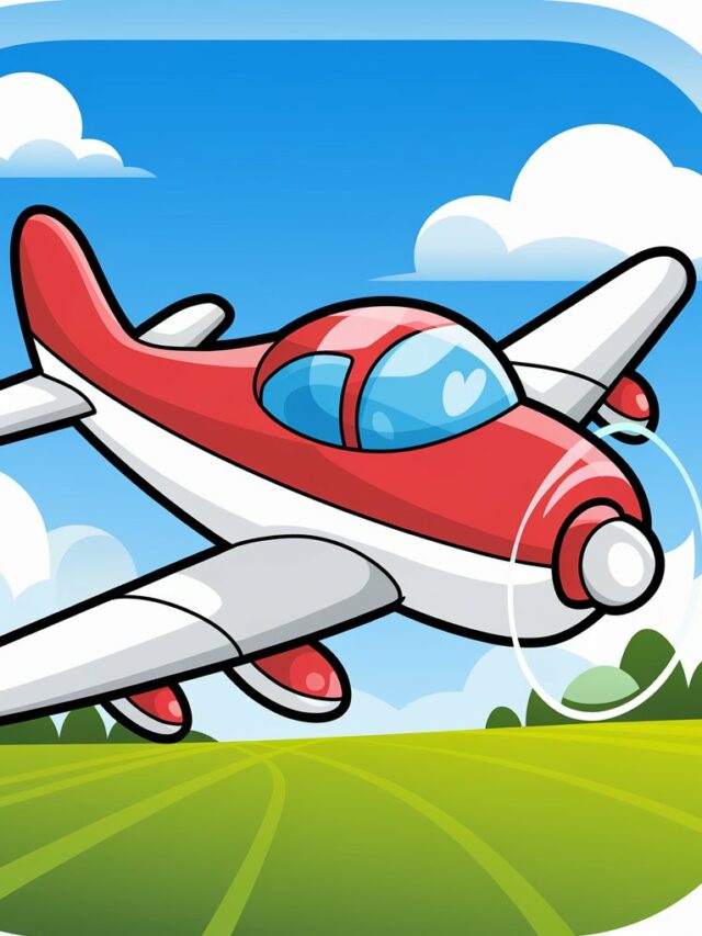 Kleurplaat Vliegtuig