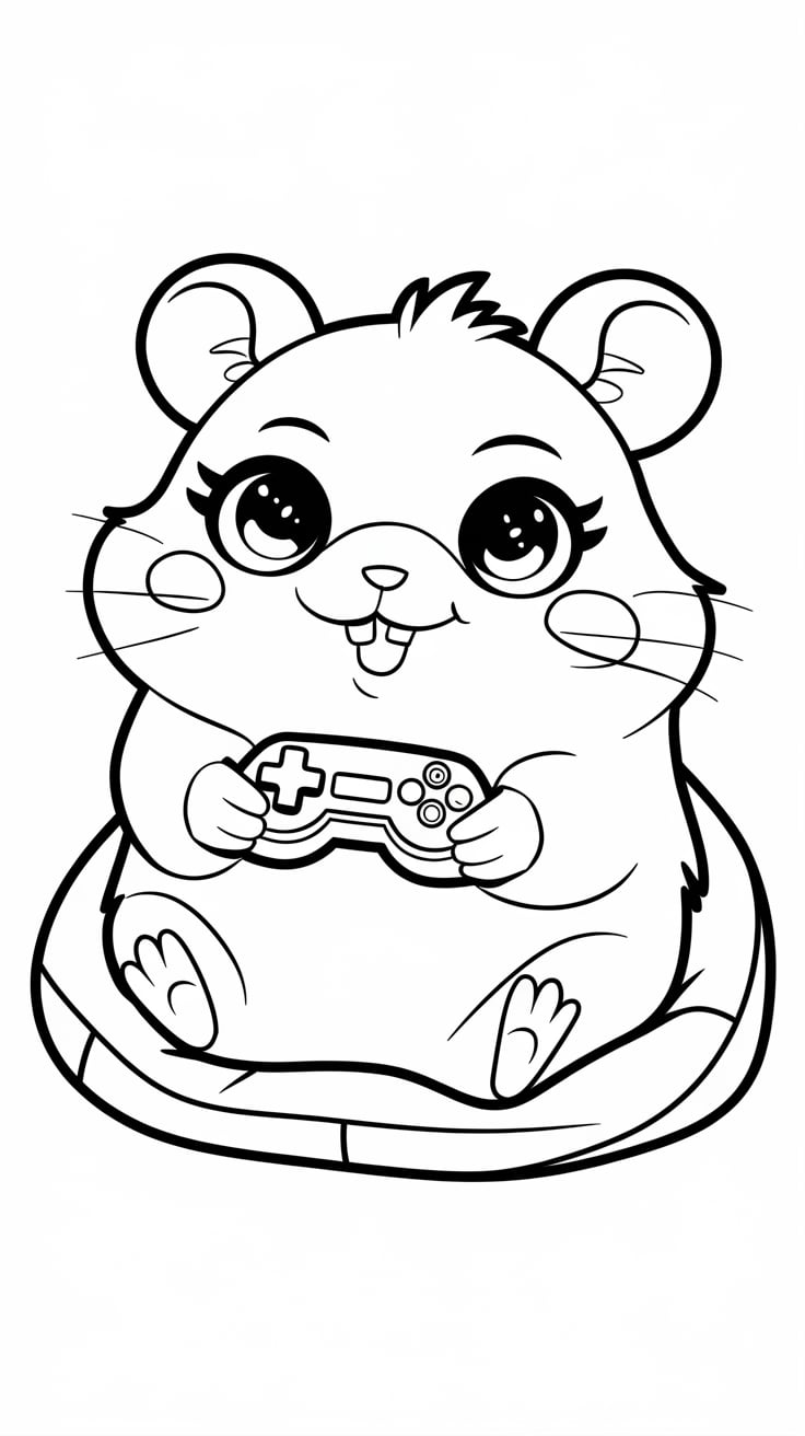 free hamster coloring pages