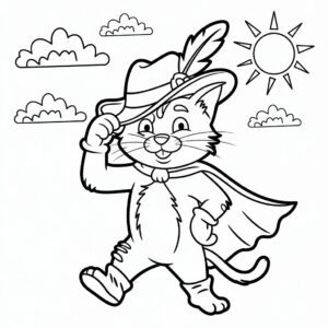 coloring pages cat