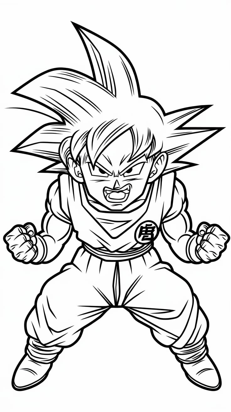 dragon ball z coloring pages gohan