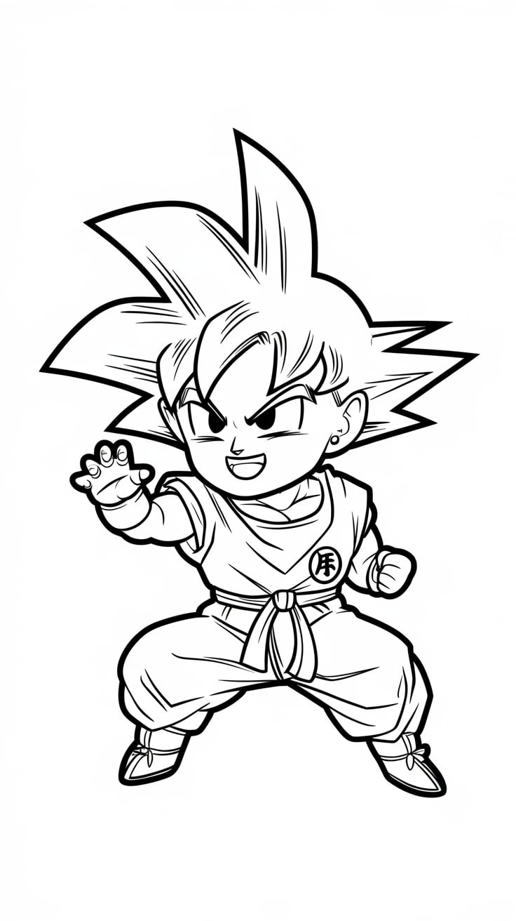 dragon ball z coloring pages goku