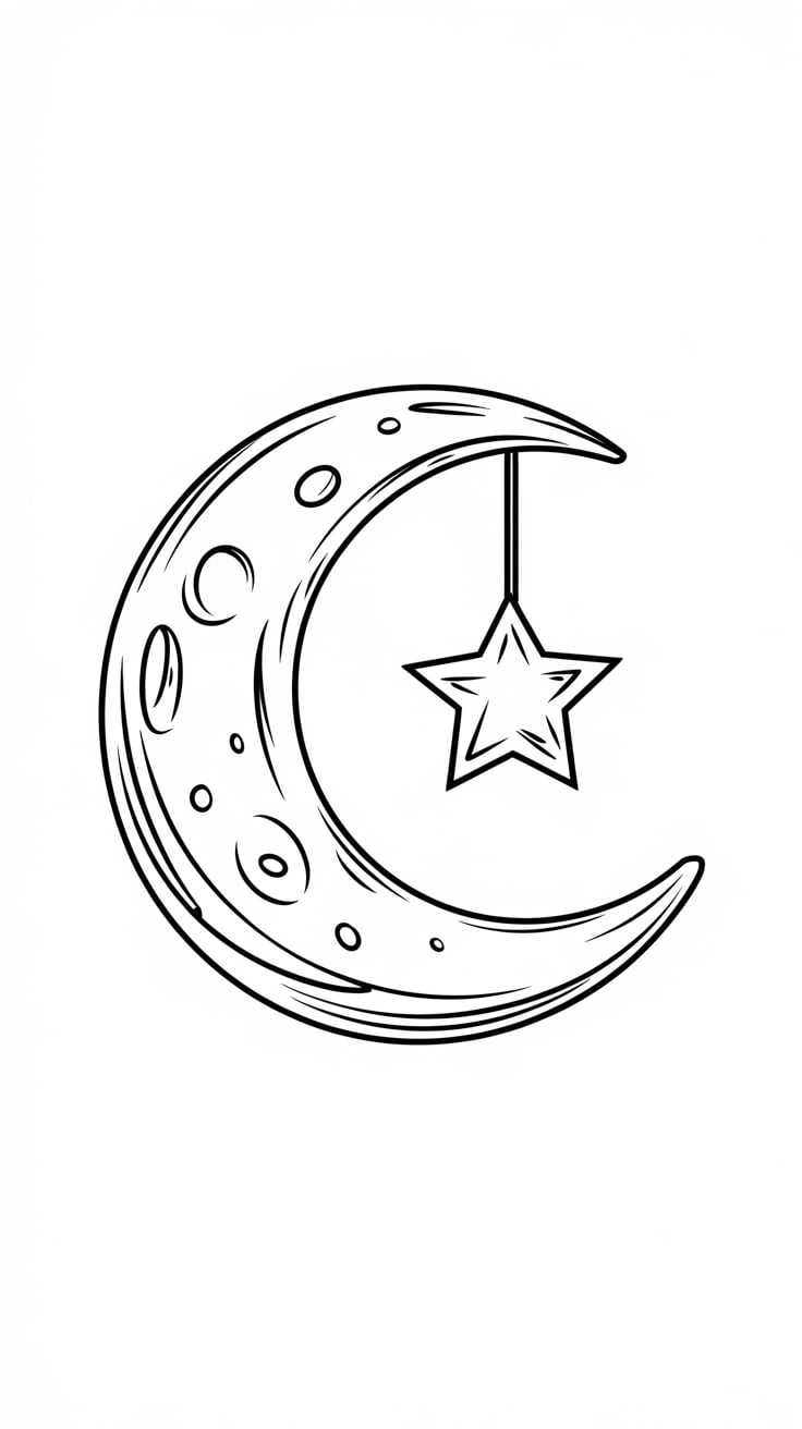 coloring page small stars