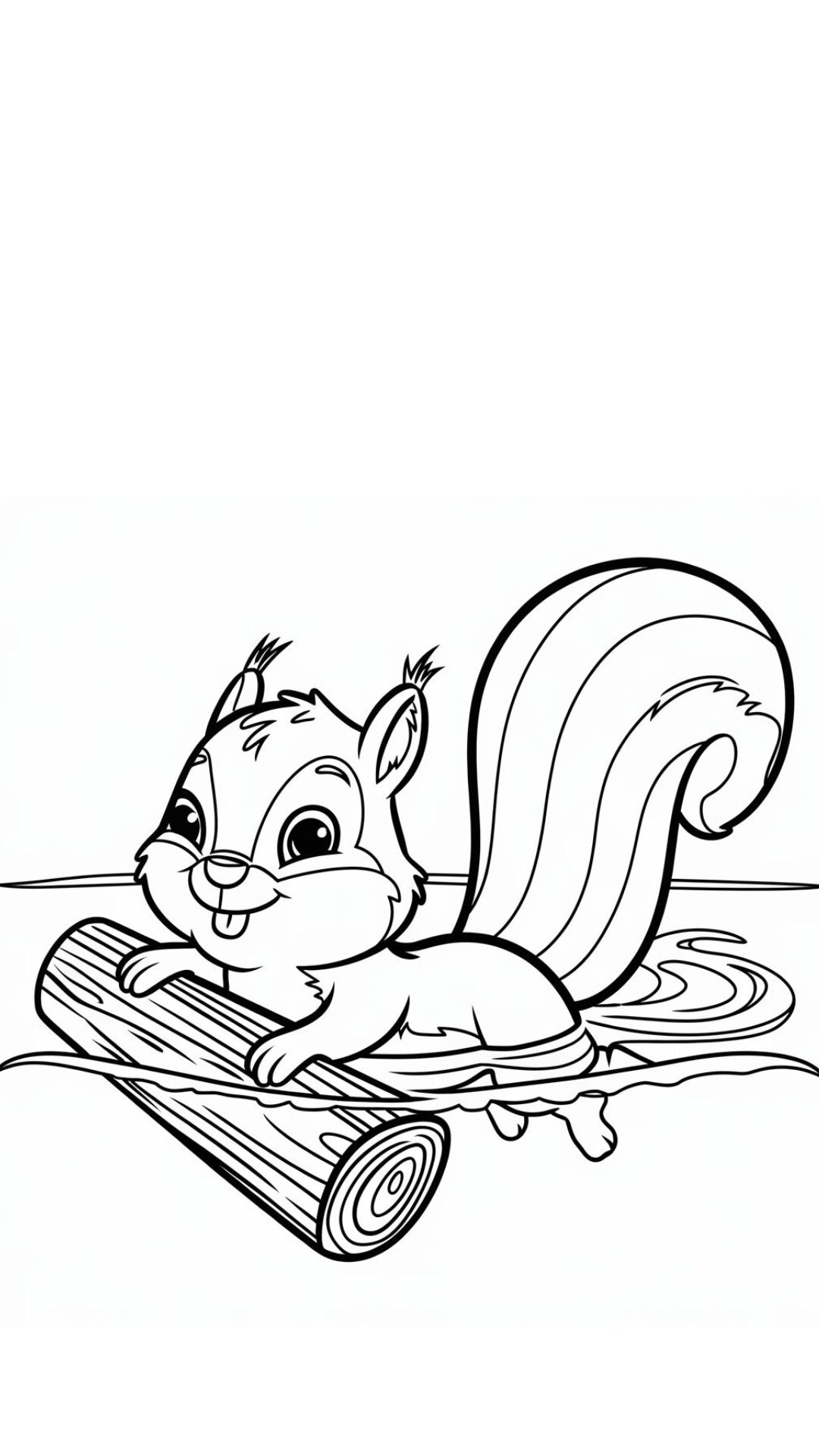 printable squirrel coloring page