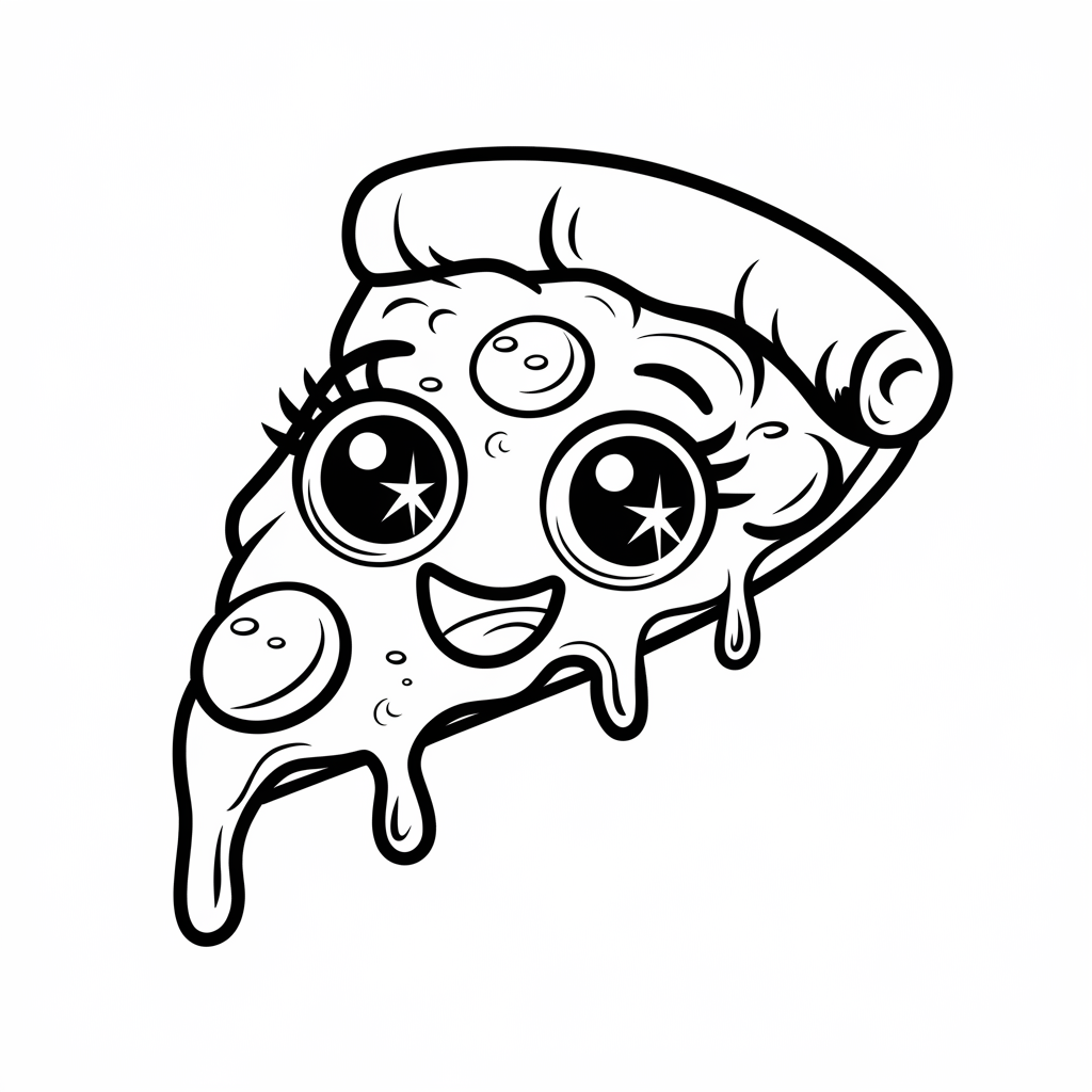 junk food kawaii food coloring pages