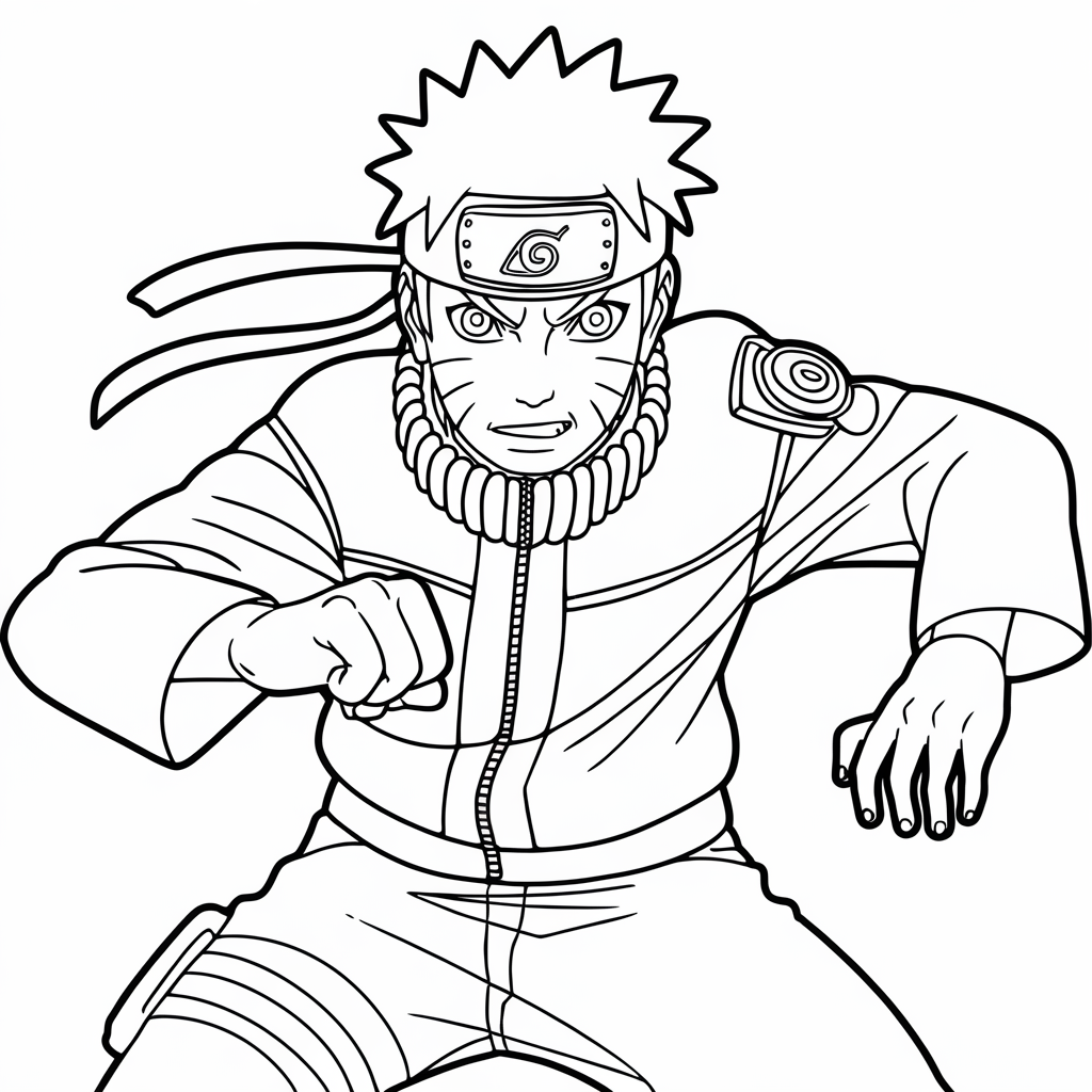 free coloring pages naruto
