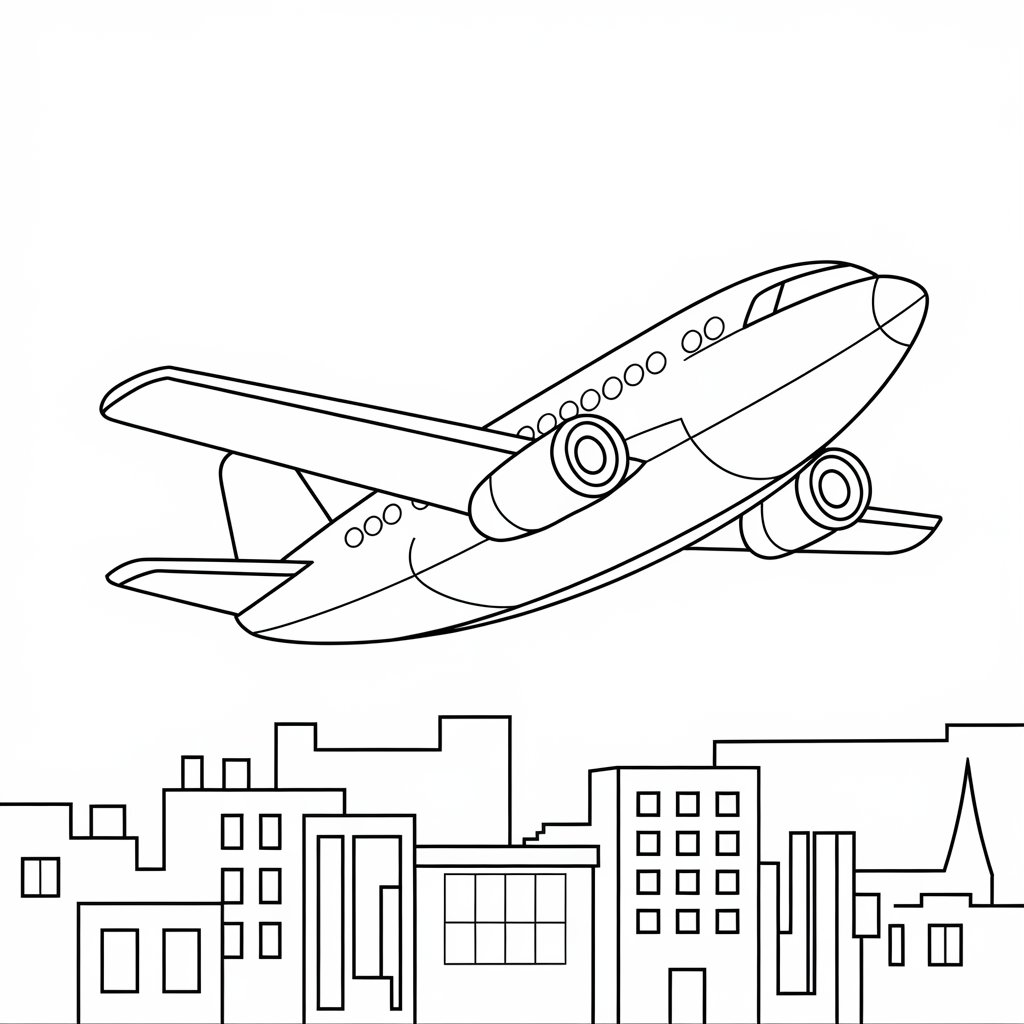 coloring pages of airplanes