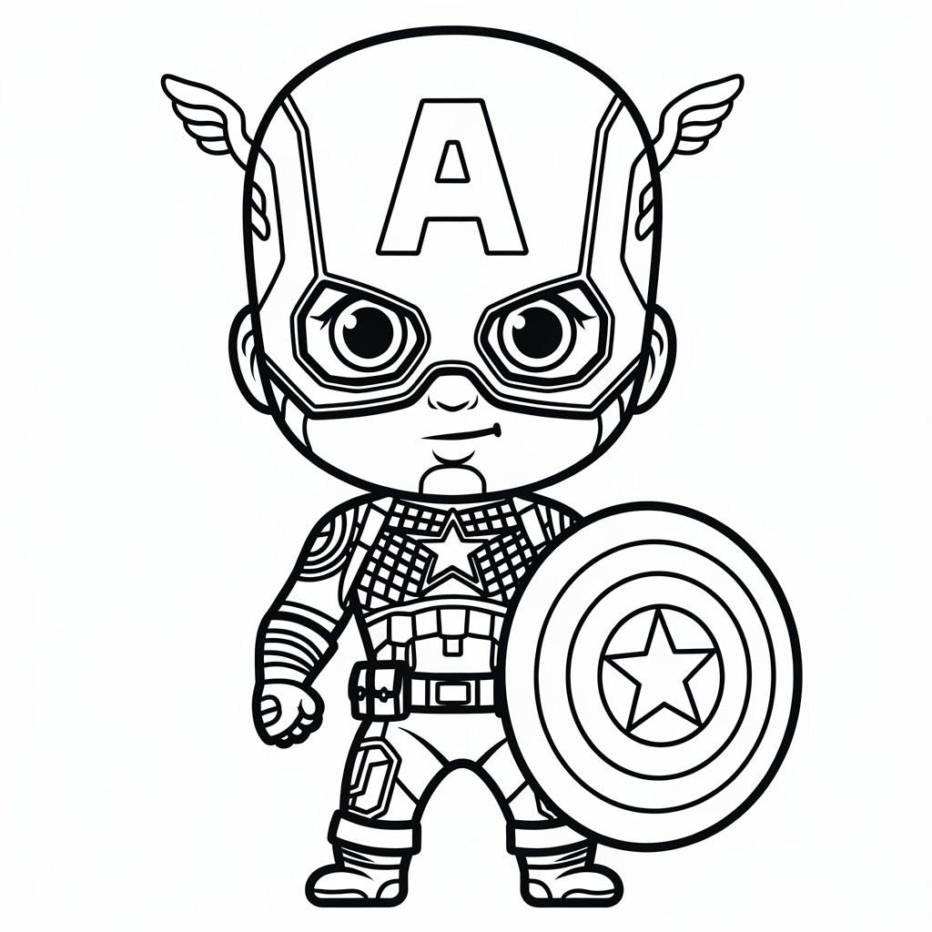 superheroes color pages