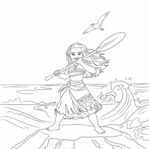 free moana coloring pages