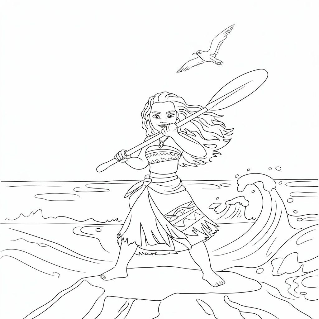 free moana coloring pages