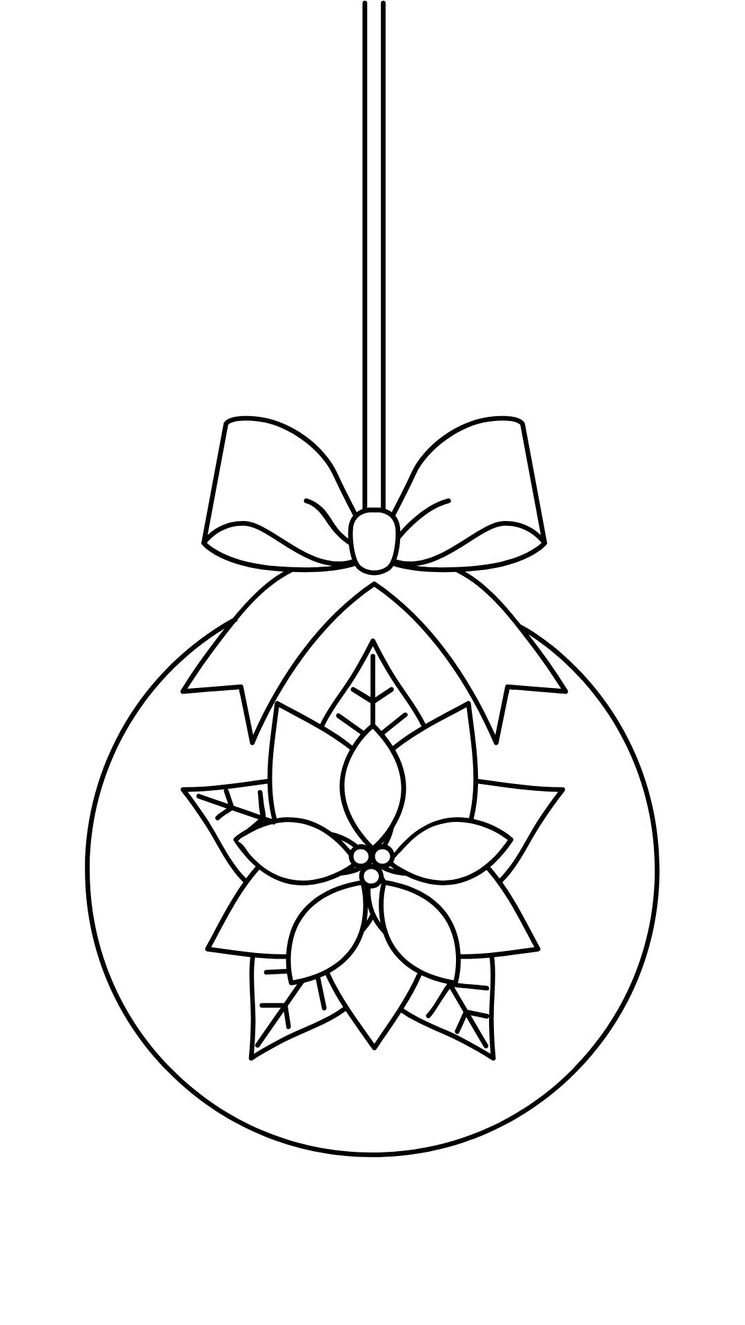 coloring pages christmas tree ornaments