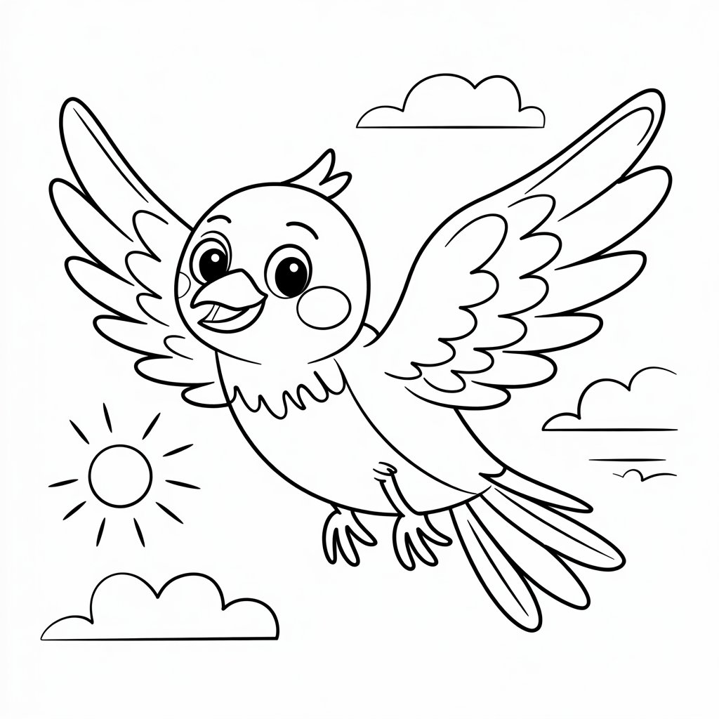 coloring pages bird