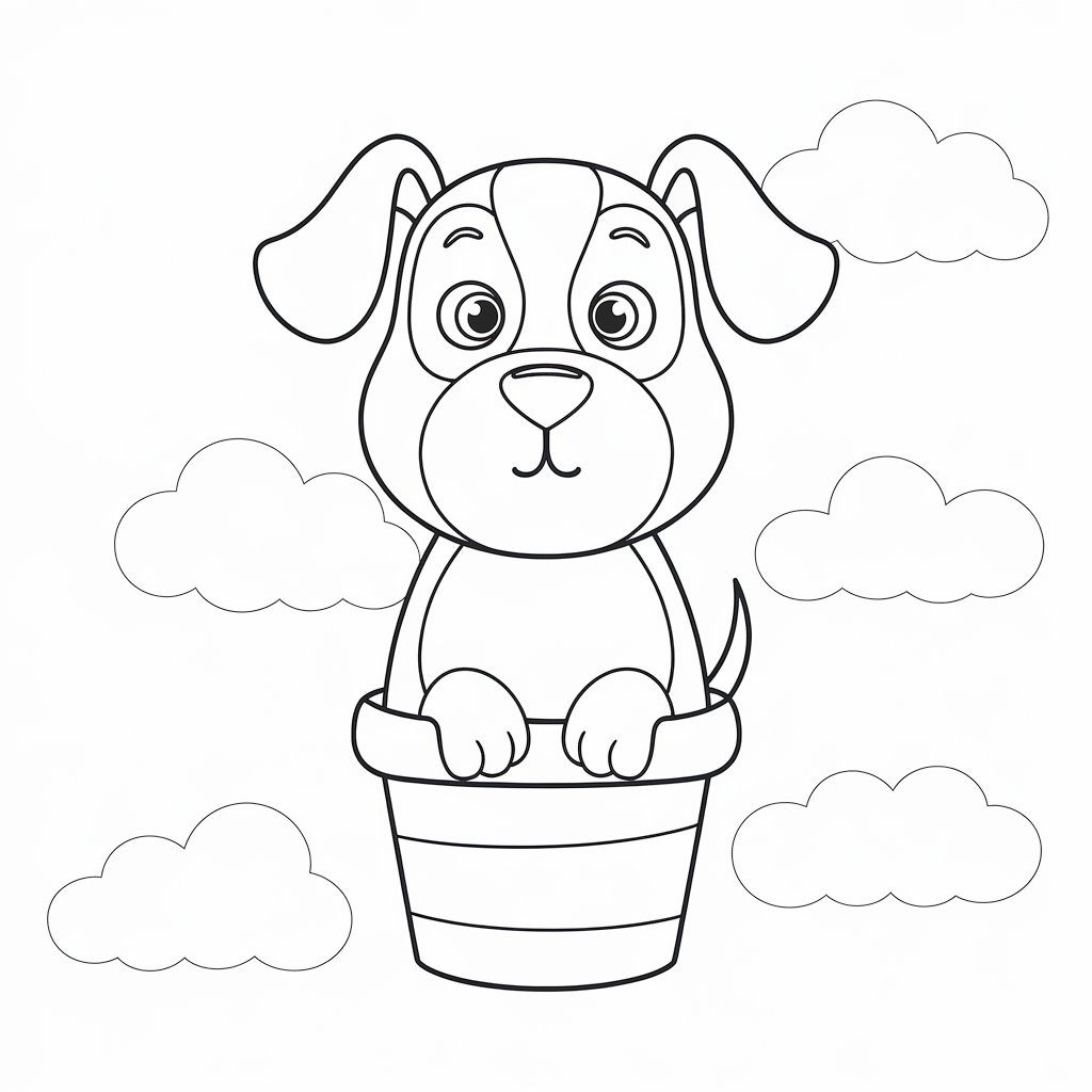 cute puppy dog coloring pages