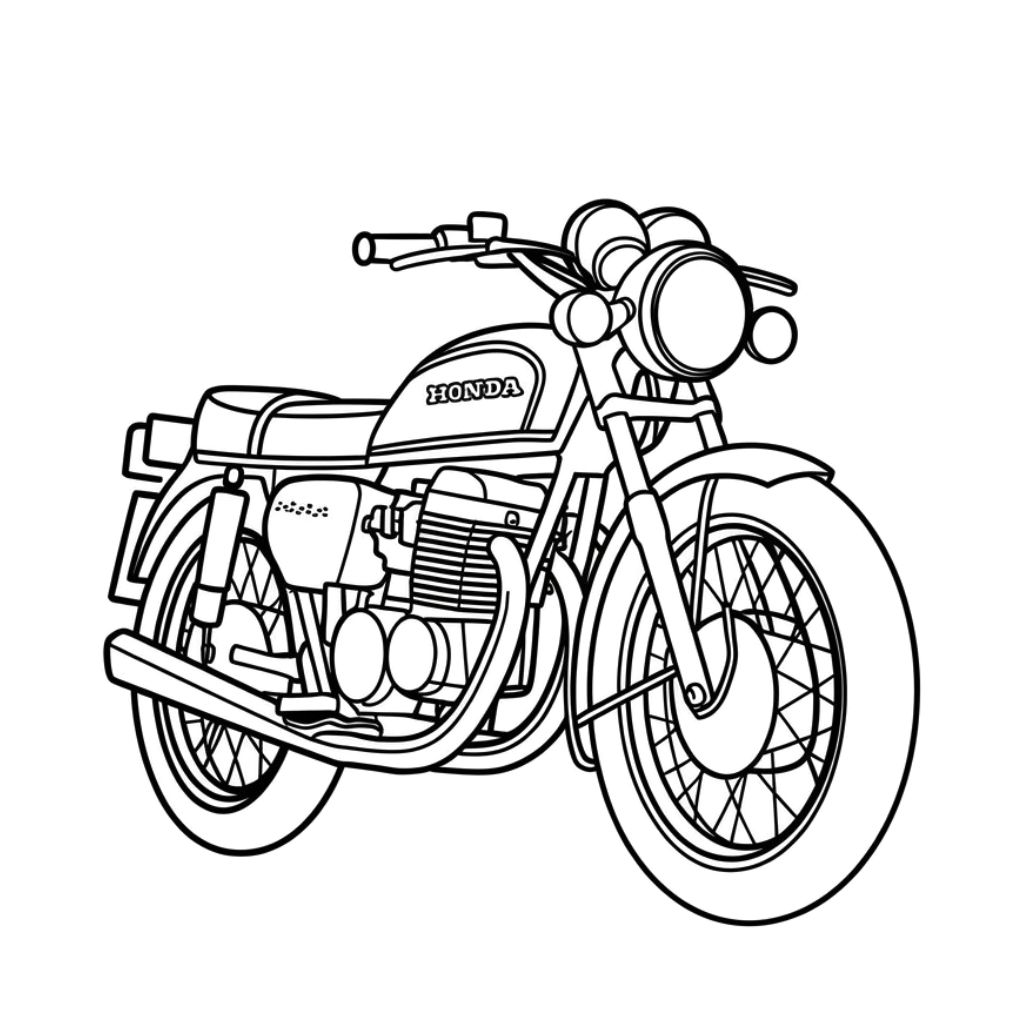 coloring pages motorcycles
