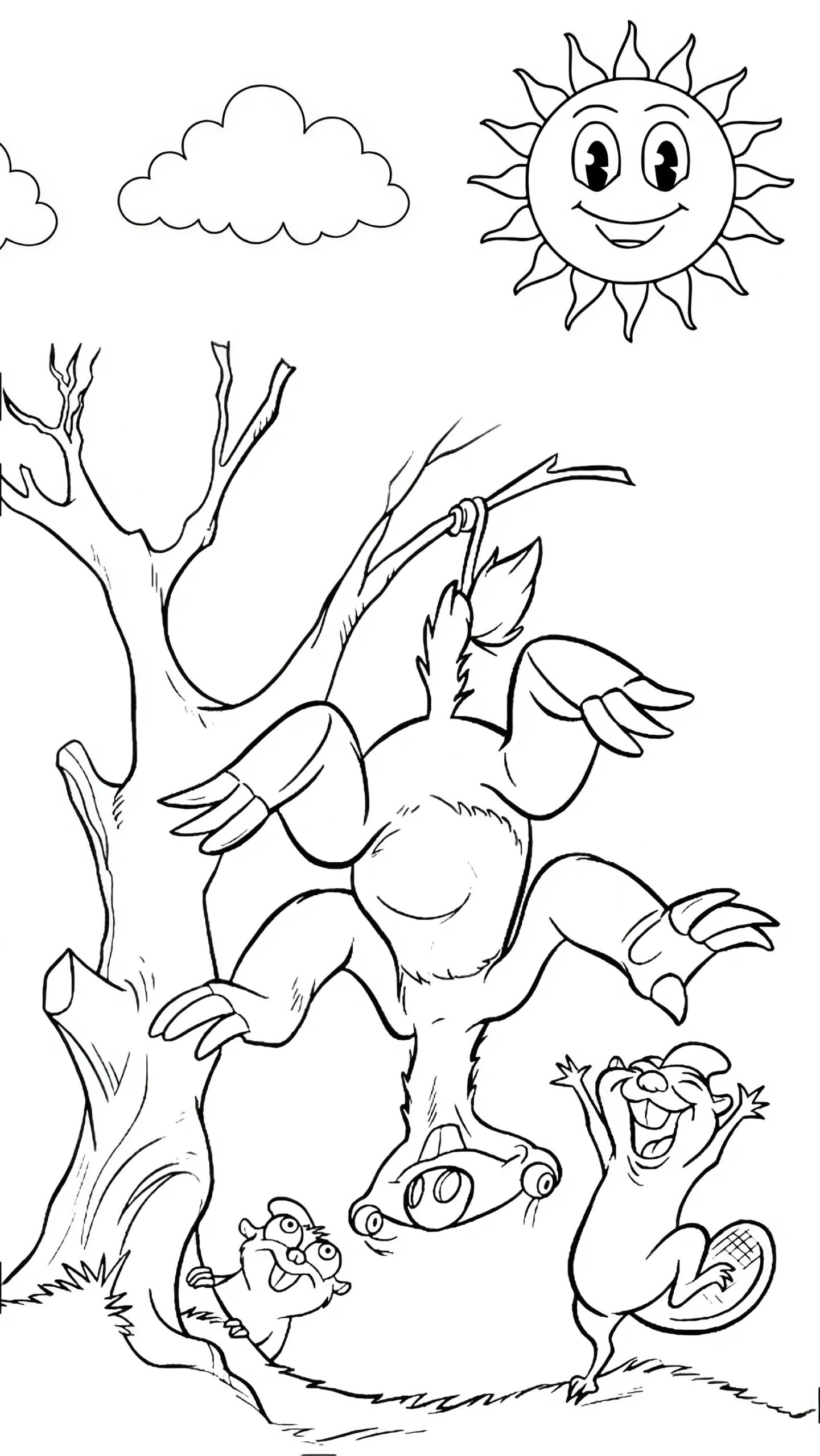 ice age coloring pages free