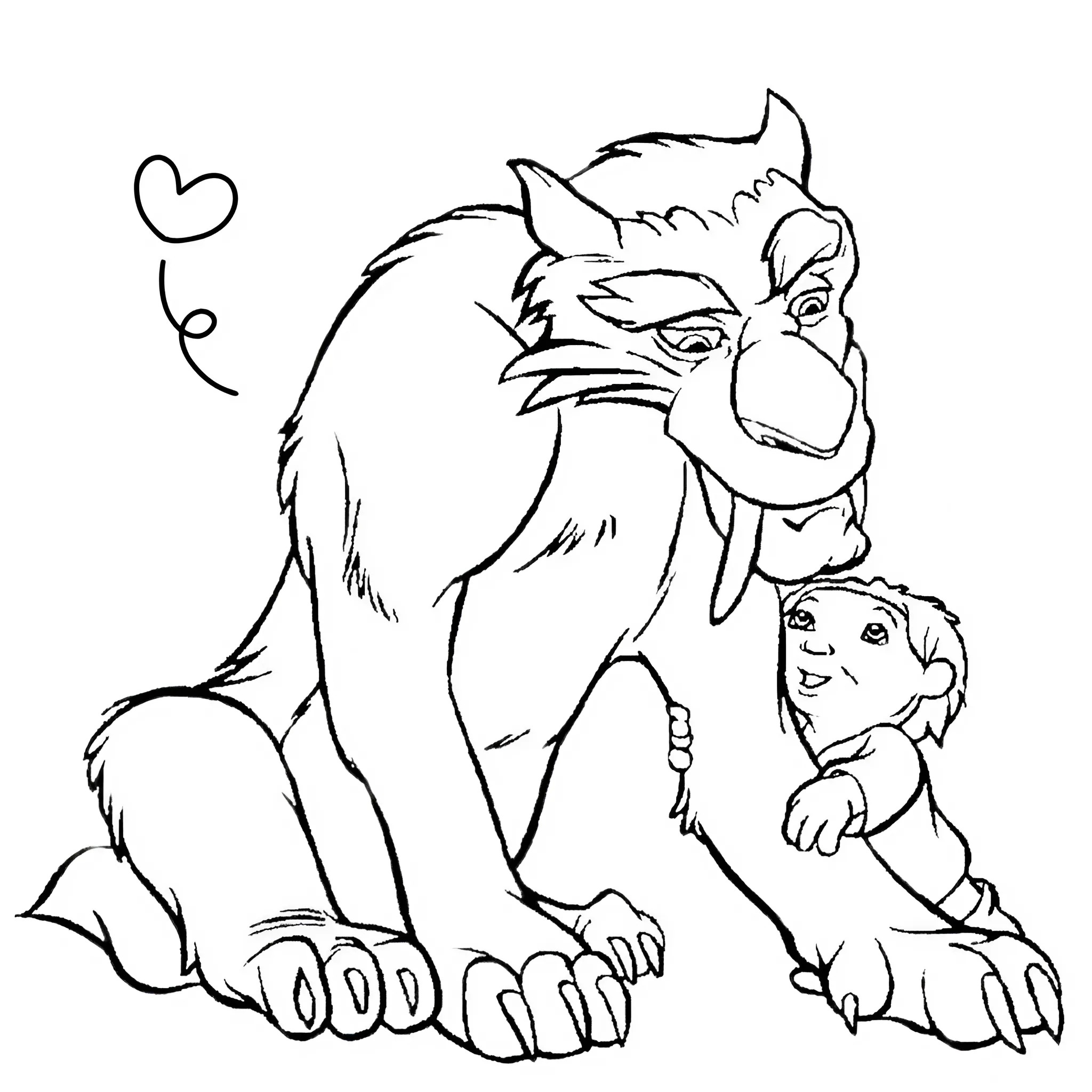 coloring pages ice age 3