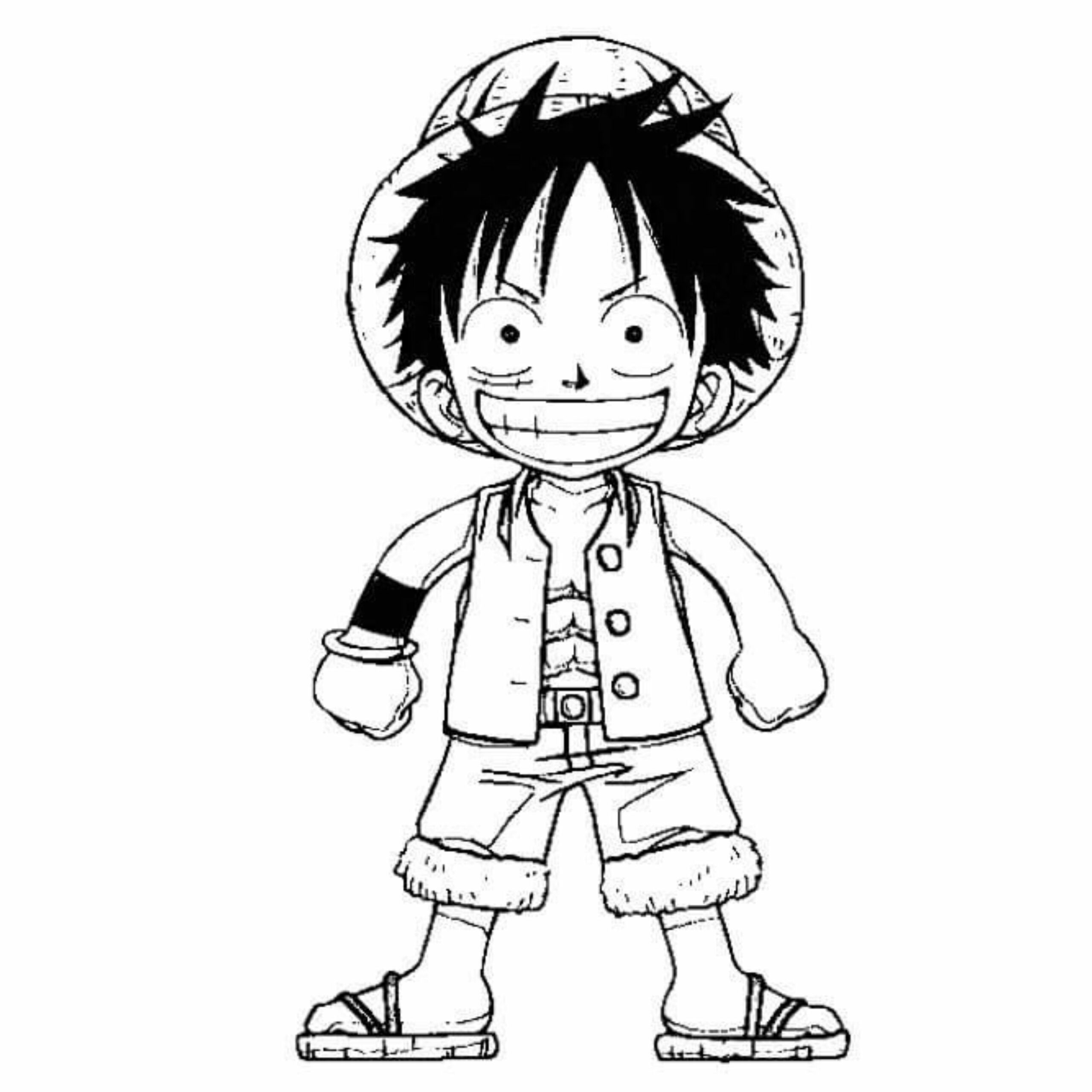 one piece anime coloring pages