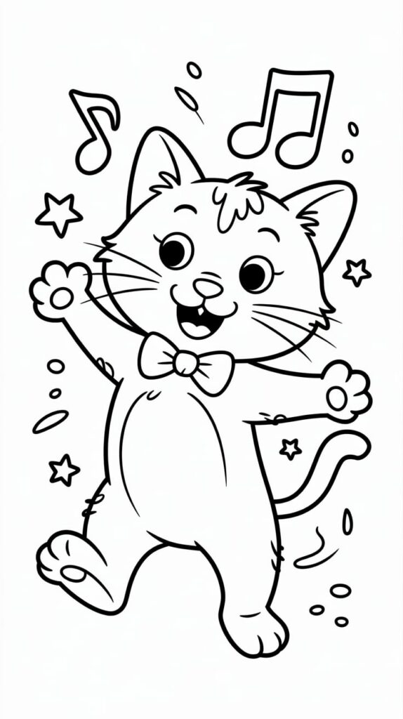 cute coloring pages of cats