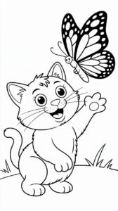cat coloring page