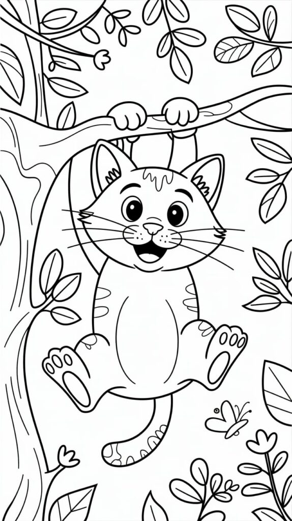 printable coloring pages of cats