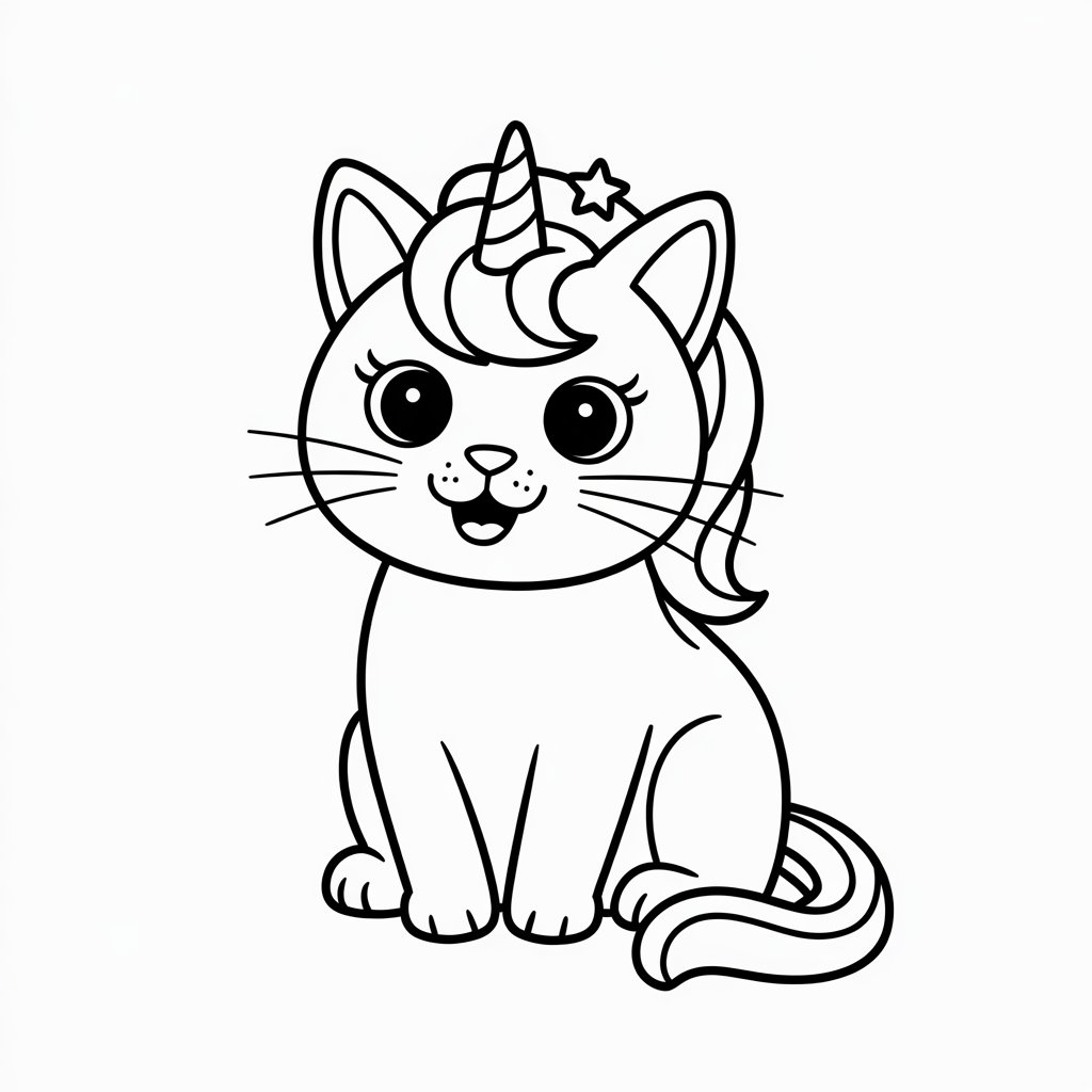 coloring page cat