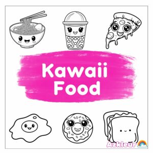 Kawaii Food Coloring Pages