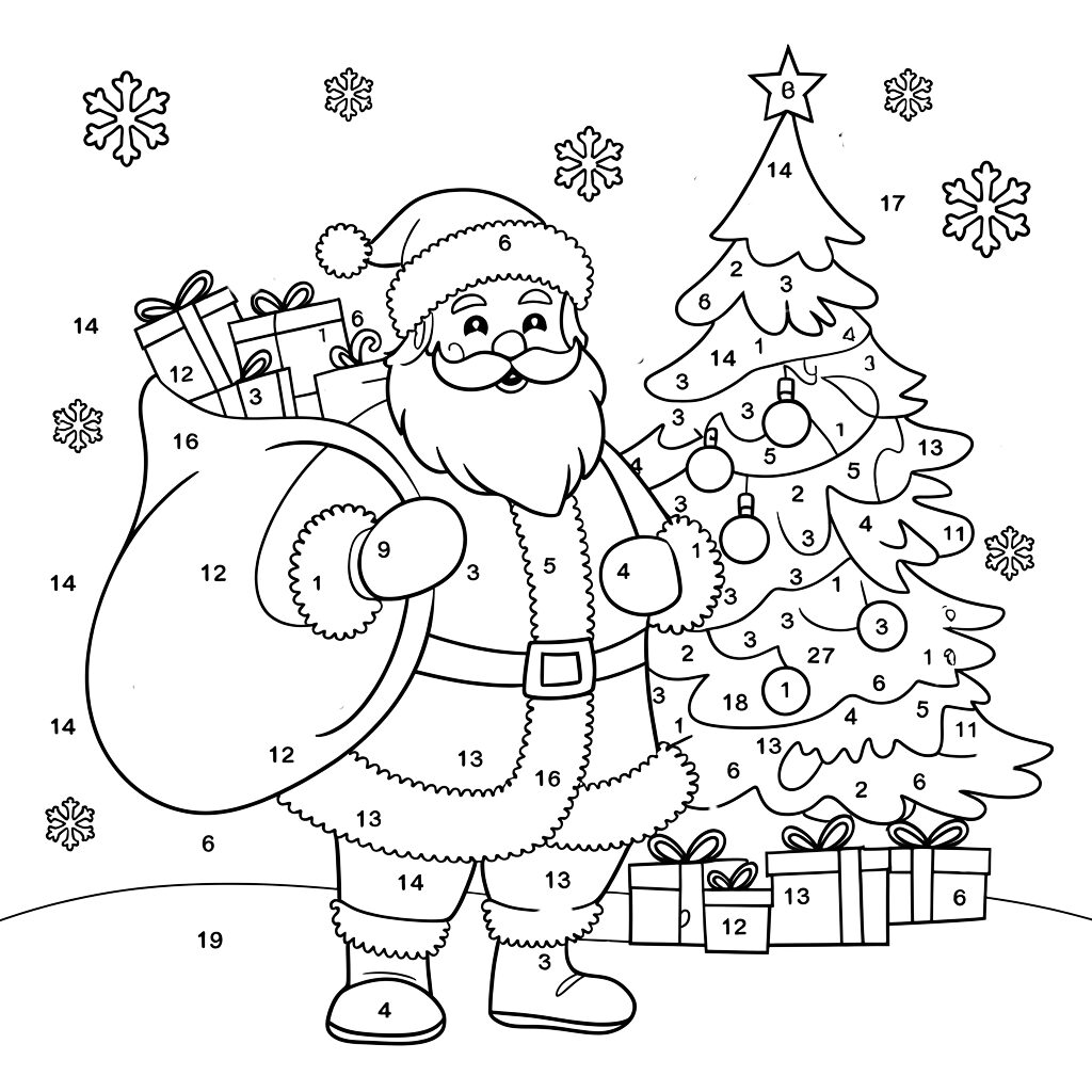 color by number color pages