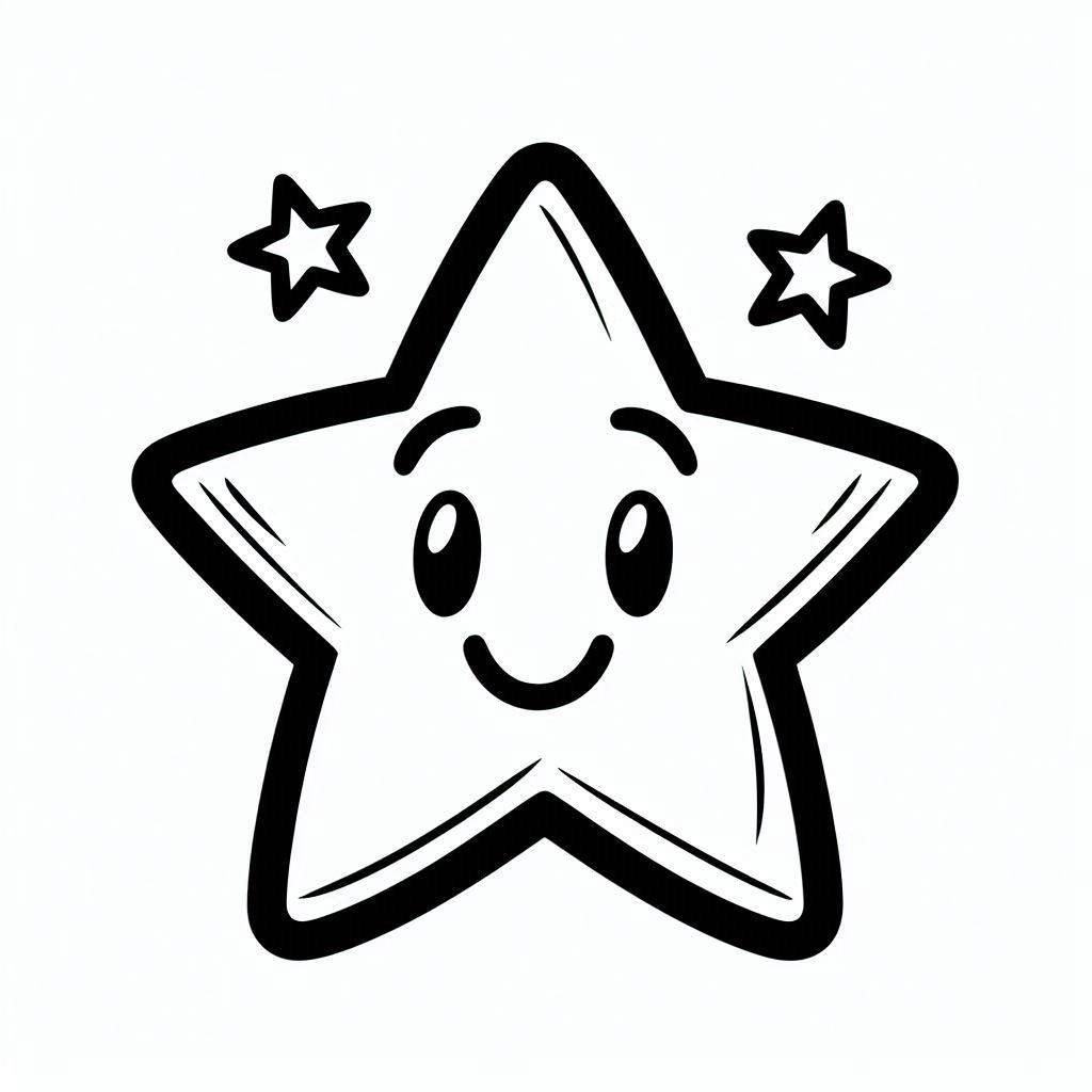stars coloring page