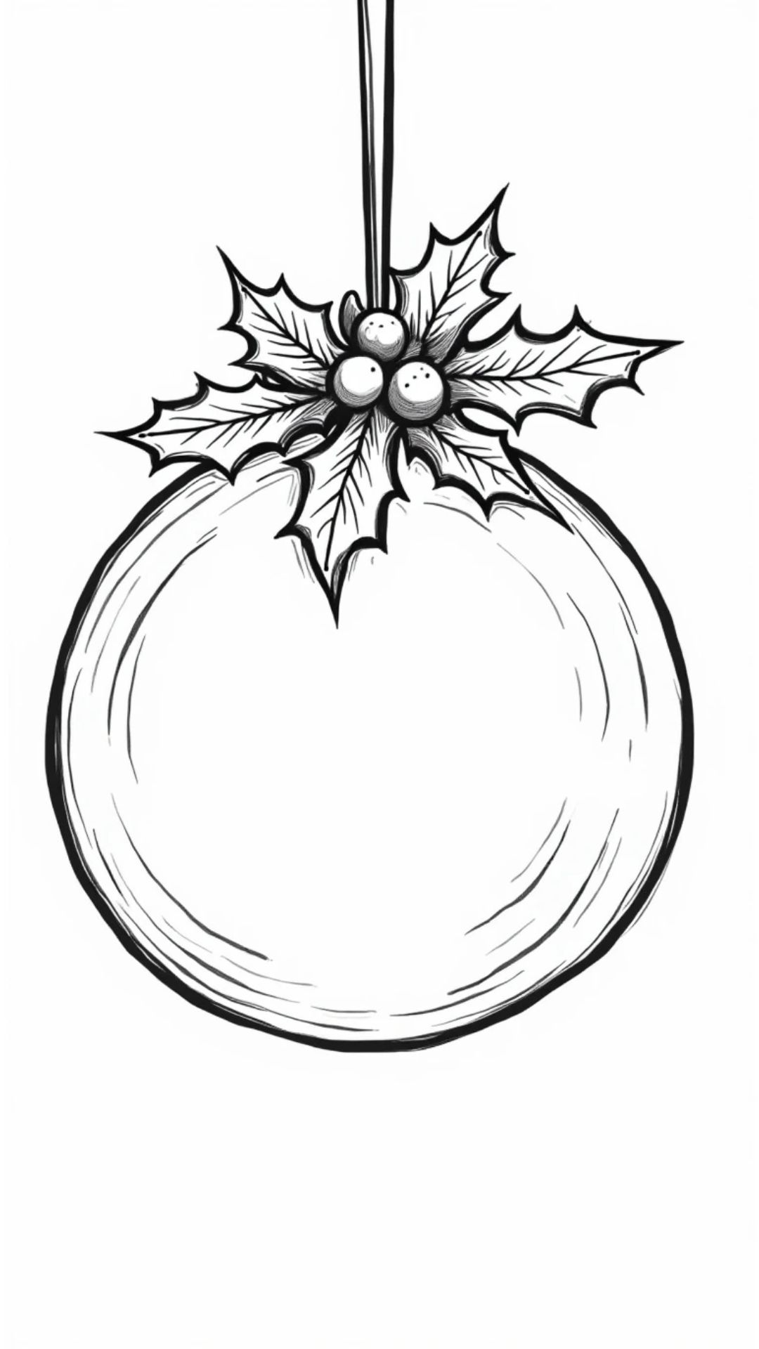 free coloring pages of christmas ornaments