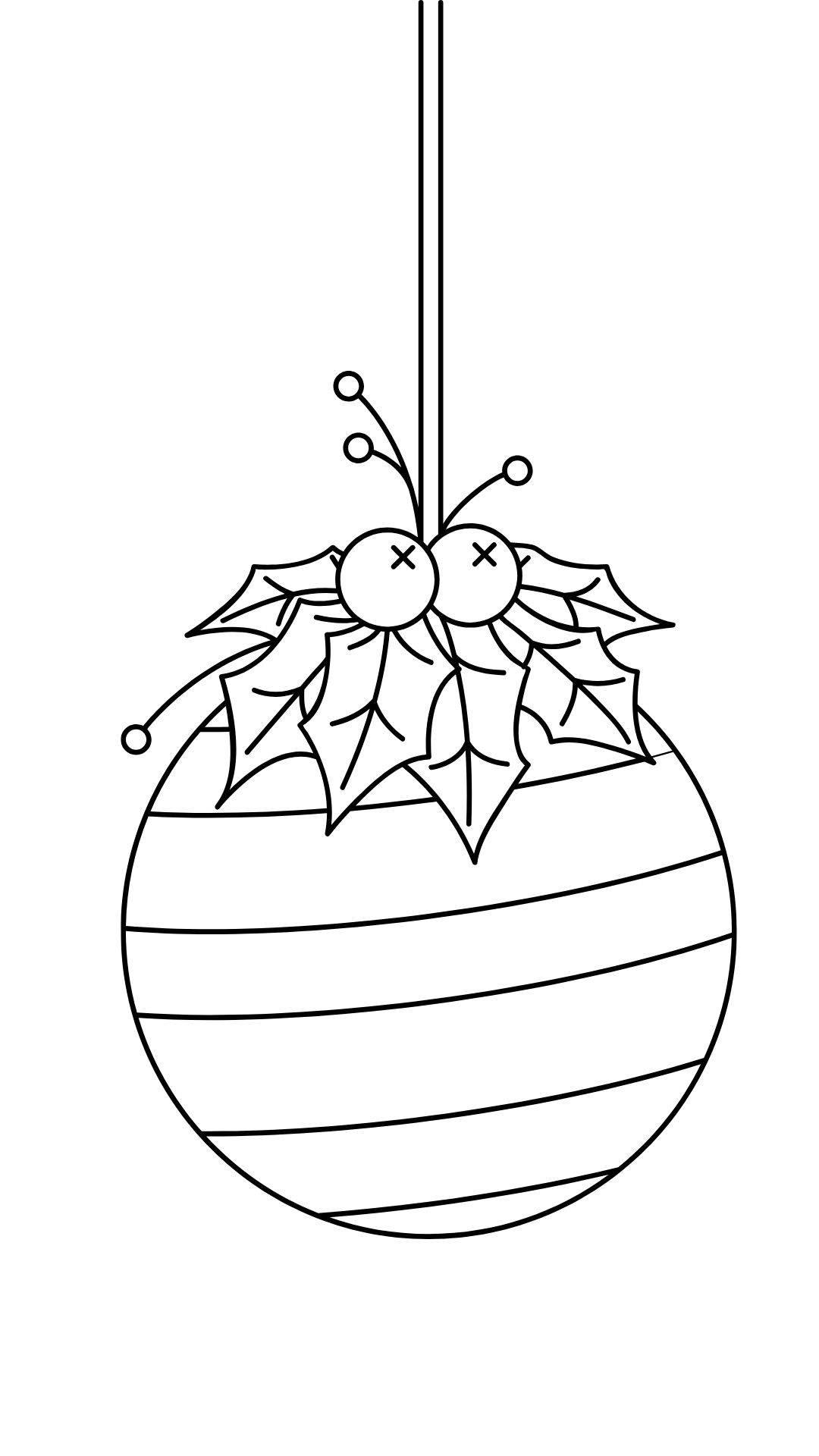christmas coloring page ornaments