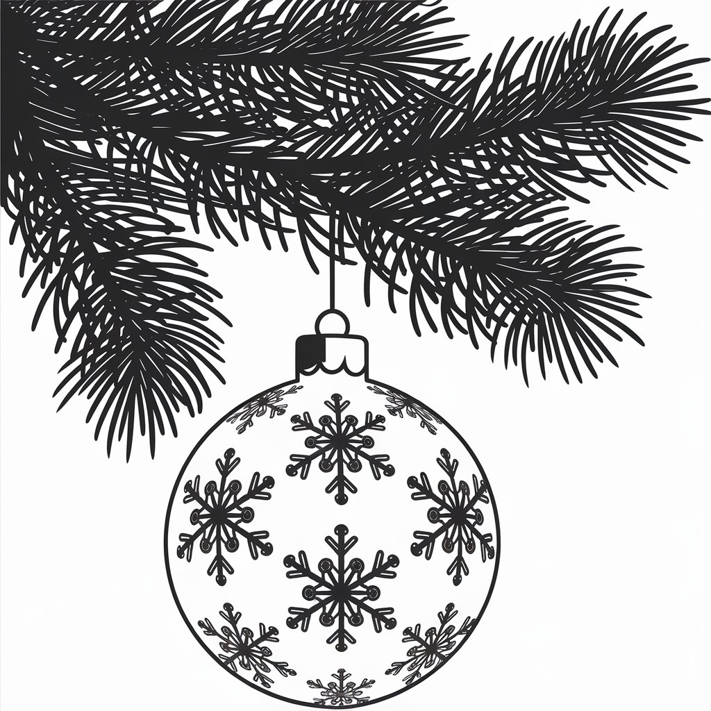 christmas ornaments coloring pages printable