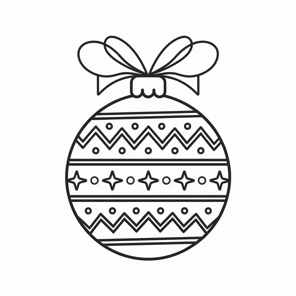 coloring pages of christmas ornaments