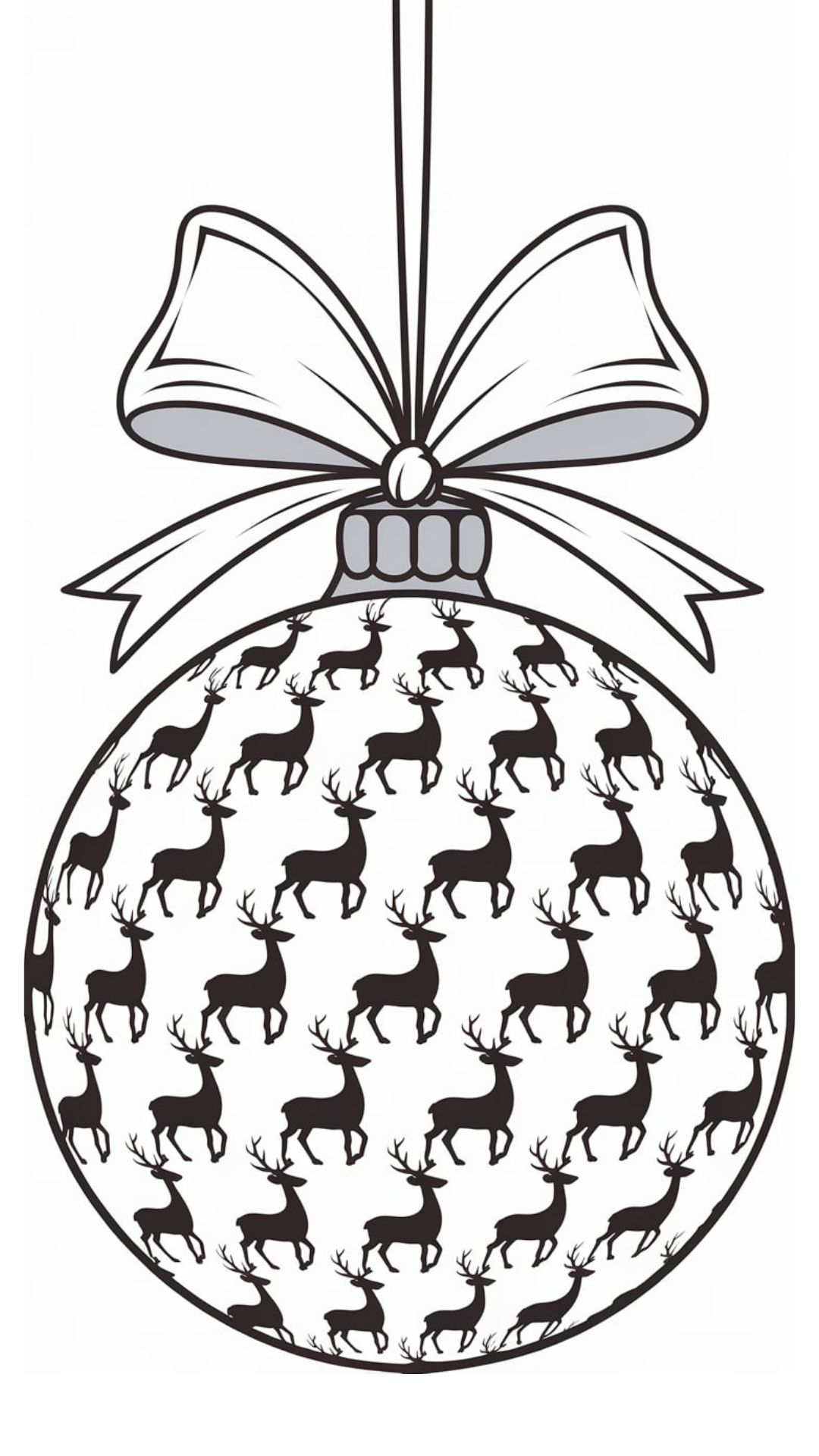 christmas ornament color page