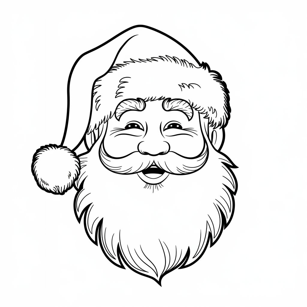 christmas coloring pages of santa