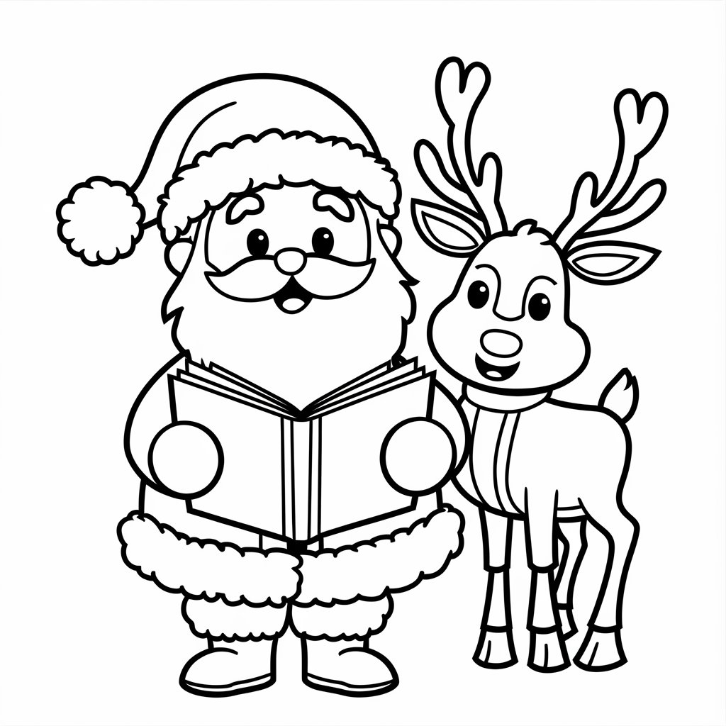 santa claus coloring pages
