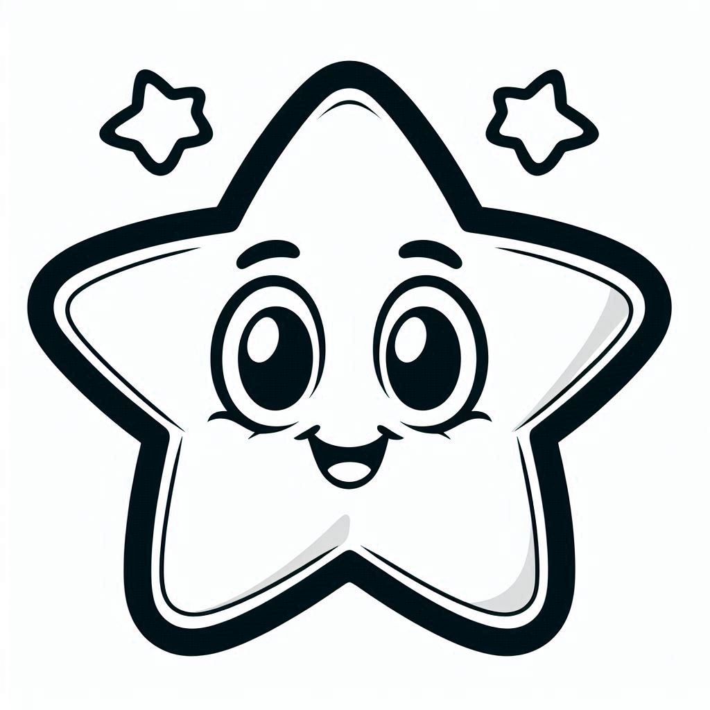 coloring page of stars