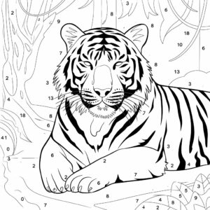 coloring page color by number